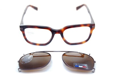 Vuarnet Px 2000 1405 0002 Herren Quadratisch Brille Clip On Sonnenbrille Brown