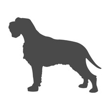 Wirehaired Pointing Griffon Vinyl Decal Car Window Laptop Dog Silhouette Sticker