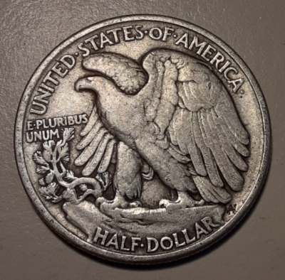 1943 Walking Liberty Half Dollar 90% Silver 50c US Philadelphia