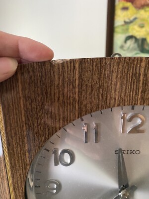Vintage Seiko 30 Day Pendulum Wind Up Clock Japan Works Key 9.75