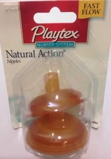 PLAYTEX OLDER BABY FAST FLOW FLAT TOP NIPPLES DISCONTINUED HARD TO FIND FREESHIP
