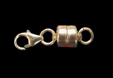 5.5mm Yellow 14k Gold FILLED STRONG MAGNETIC CLASP 3/4" Extender 8mm Lobster USA