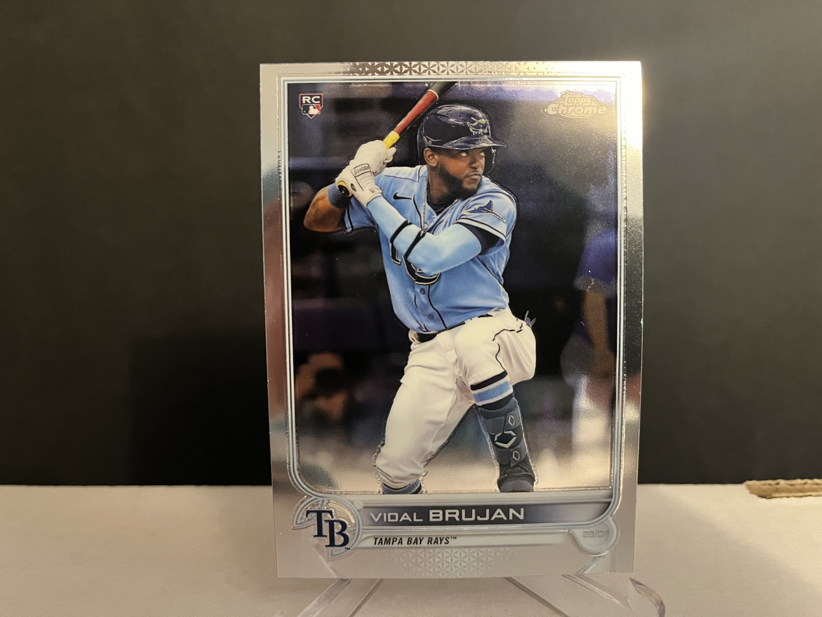 2022 MLB Topps Chrome Baseball Vidal Brujan #134 Base Rookie Card