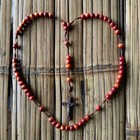 BEAUTIFUL CHATOLIC ROSARY from Agathis Alba-King of wood
