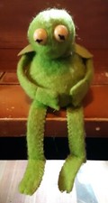 Vintage 1979 Fisher Price Sad Kermit the Frog Muppet Bean Bag Plush Toy, MPN 864