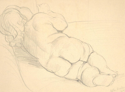 Austin Taylor (1908-1992) - Mid Century Graphite Drawing, Sketch After Rubens