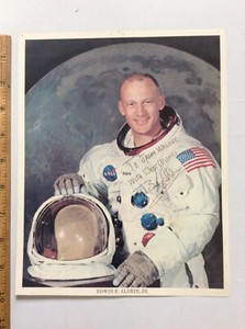 Vintage Buzz Aldrin NASA Astronaut Apollo 11 signed 8x10 photo W/ inscription