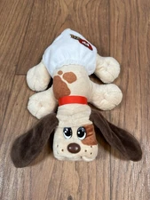 POUND PUPPIES 2019 HASBRO DOG TAN BROWN SPOTS EARS NEWBORN 8" PLUSH DOLL