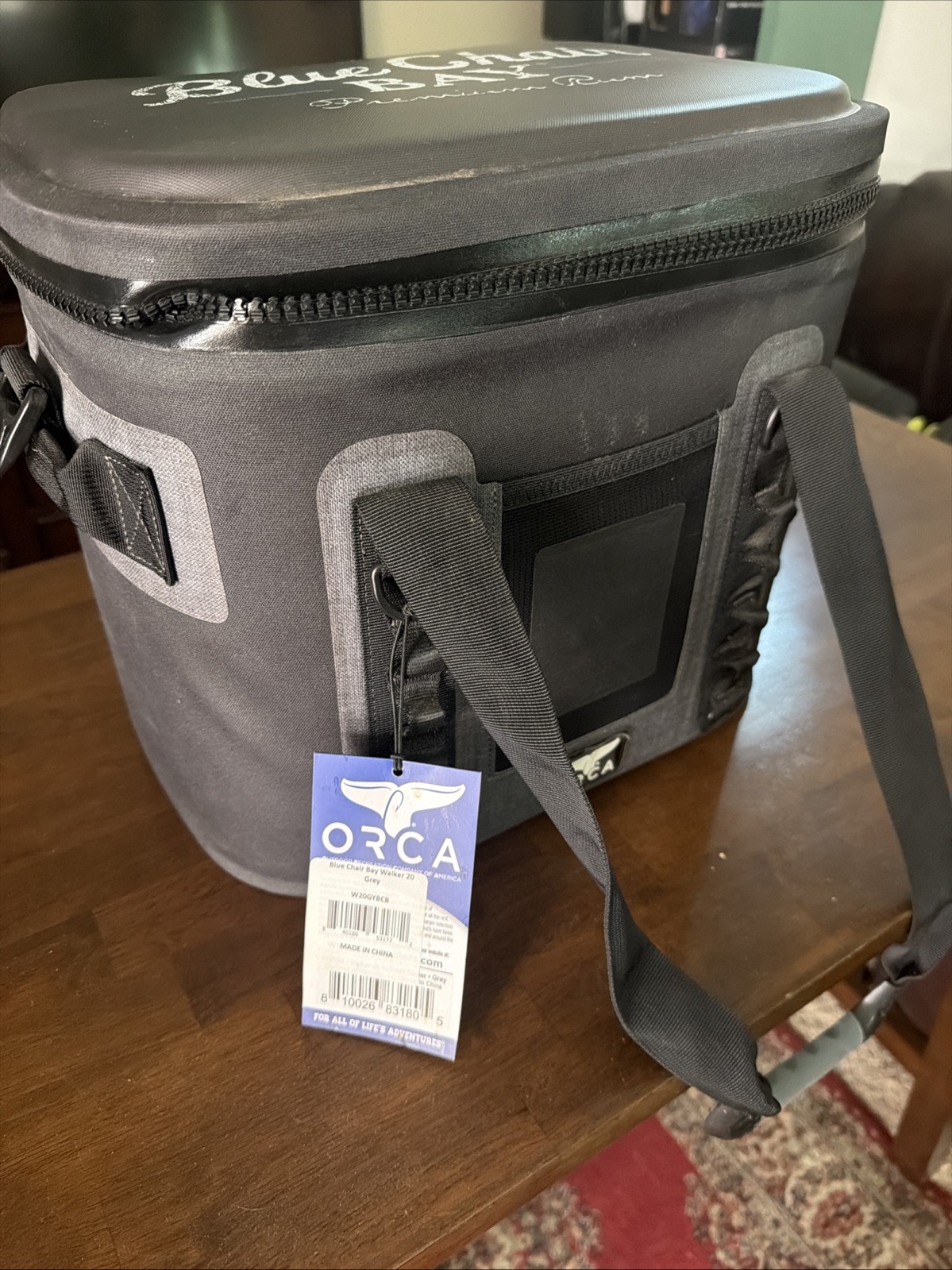 Zipper Gray/black With Blue Chair Bay Logo