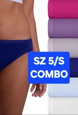 SZ 5 Fruit of the Loom SIGNATURE BIKINIS COMBO OF TWO 6PKS Beet 100 Cotton Gift