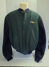 ZILDJIAN Mens Varsity Jacket Green/Navy VINTA...