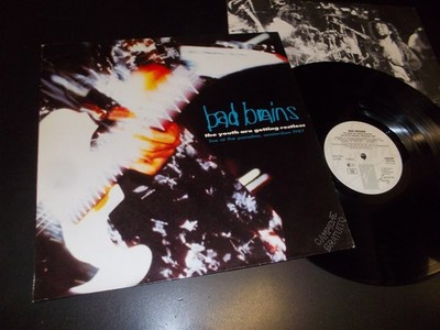 Bad Brains ''The Youth Are Getting Restless'' LP inner Caroline Records - CARLP8