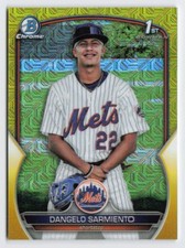 2023 Dangelo Sarmiento 1st Bowman Chrome Yellow Mojo Refractor /75 #BCP-161
