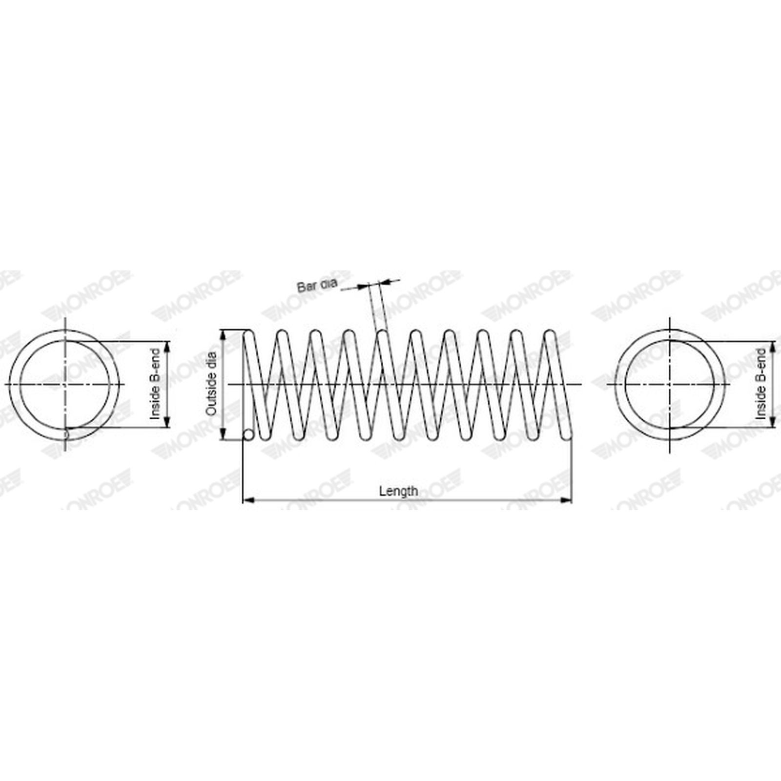 Suspension spring SP3967 MONROE for FORD KUGA I - Image 6