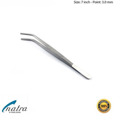 Anatomical Tweezers Curved 18cm Stainless Steel