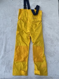West Marine Explorer Breathable All Weather Bib Overalls Yellow Mens Small