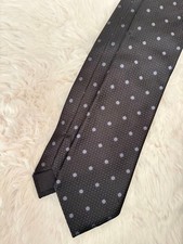 TOM FORD Silk Tie black and gray dots Dot Mad...