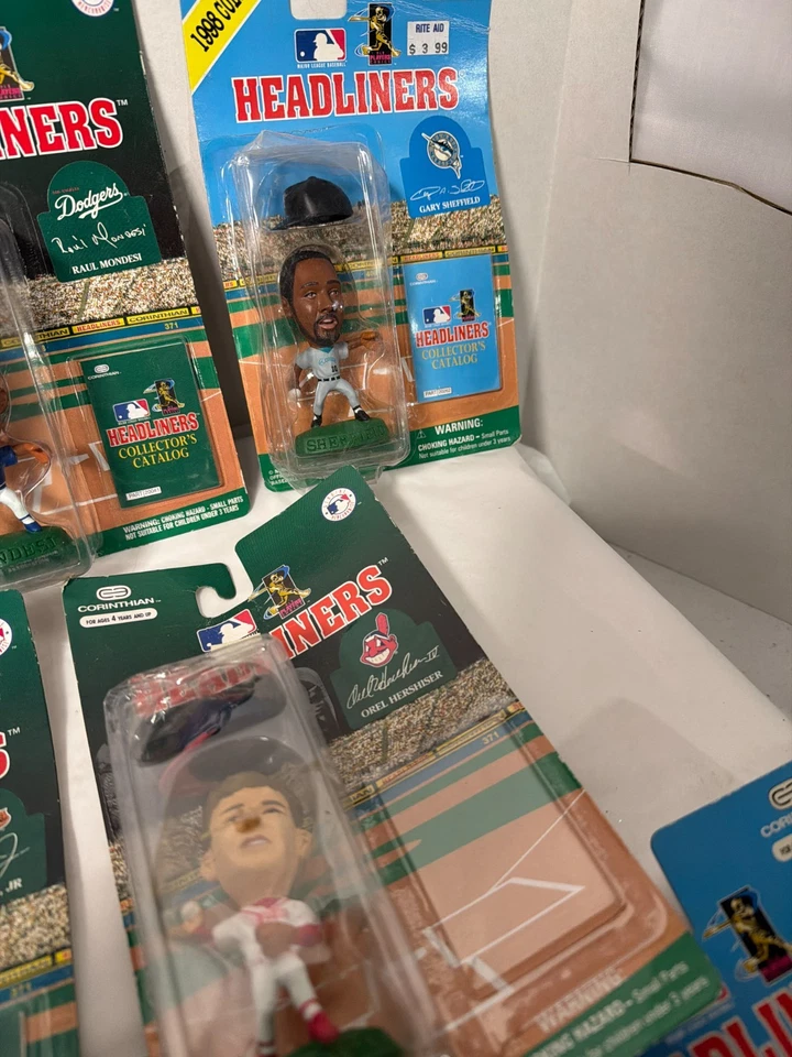 Lote de 8 figuras de cabezas de cartel MLB como están Bonds Ripken Canseco Sheffield Lofton Foto 3 de 4