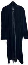 Vintage JS Collections Velvet Duster Opera Coat, Open Front, Cotton Size M