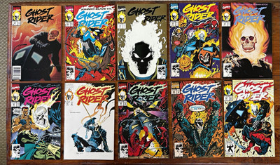Ghost Rider #13-6,18,20-4. 1991-2 Johnny Ketch vs Johnny Blaze. Newstand, Direct