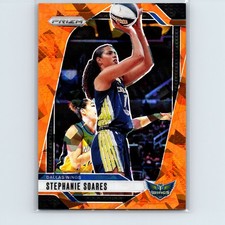 2024 Panini Prizm WNBA Stephanie Soares #47 Orange Ice Dallas Wings