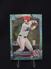 2025 Bowman Draft - Chrome Eli Willits #BDC-1 Aqua Reptilian Refractor /125 (RC)