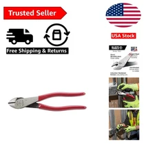 8-Inch Precision Diagonal Cutting Pliers - Made in USA with Beveled Knives