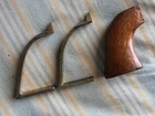 Colt 1860 Army reproductionmilitary Grips with unfinished Brass backstrap