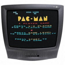Vintage Zenith A19A11D 19" Coaxil Retro Video Gaming TV, Black Works