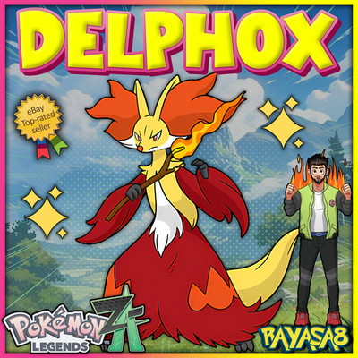 Delphox Alpha Pokemon Legends ZA 6IV Best Stats Home  Mega Evolution Shiny/Non