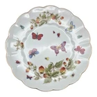 Lenwile Ardalt Strawberries & Butterflies Desert Plate #6972 Stamped Vintage