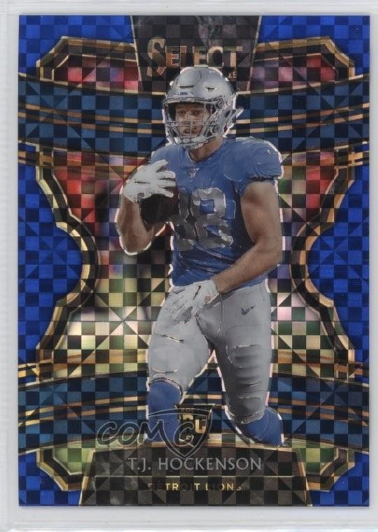 2019 Panini Select Concourse Blue Prizm /175 TJ Hockenson #38 1e6a