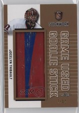 2018 Leaf ITG Stickwork Game Used Goalie Stick Bronze 7/15 Jocelyn Thibault k4s