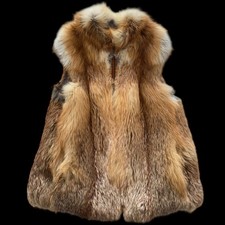 vintage fox fur vest