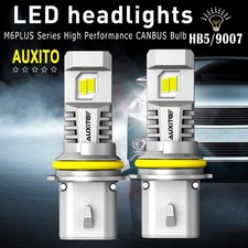 Auxito 30000lm 9007 Led Headlight Bulbs Conversion Kit High Low Beam 6500k White
