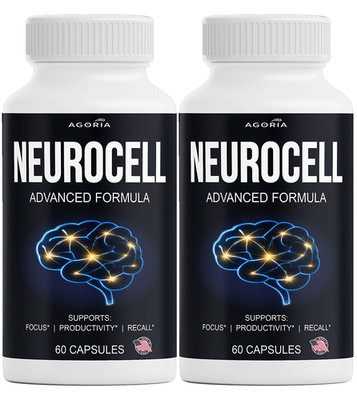 (2 Pack) NeuroCell Focus Supplement, Neuro Cell Brain Support (120 Capsules)