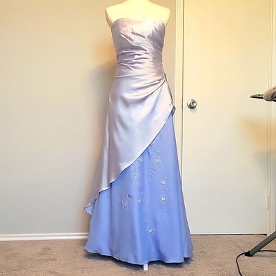 Beautiful Blue and Silver Prom Dress Done by Jump, Size 3/4