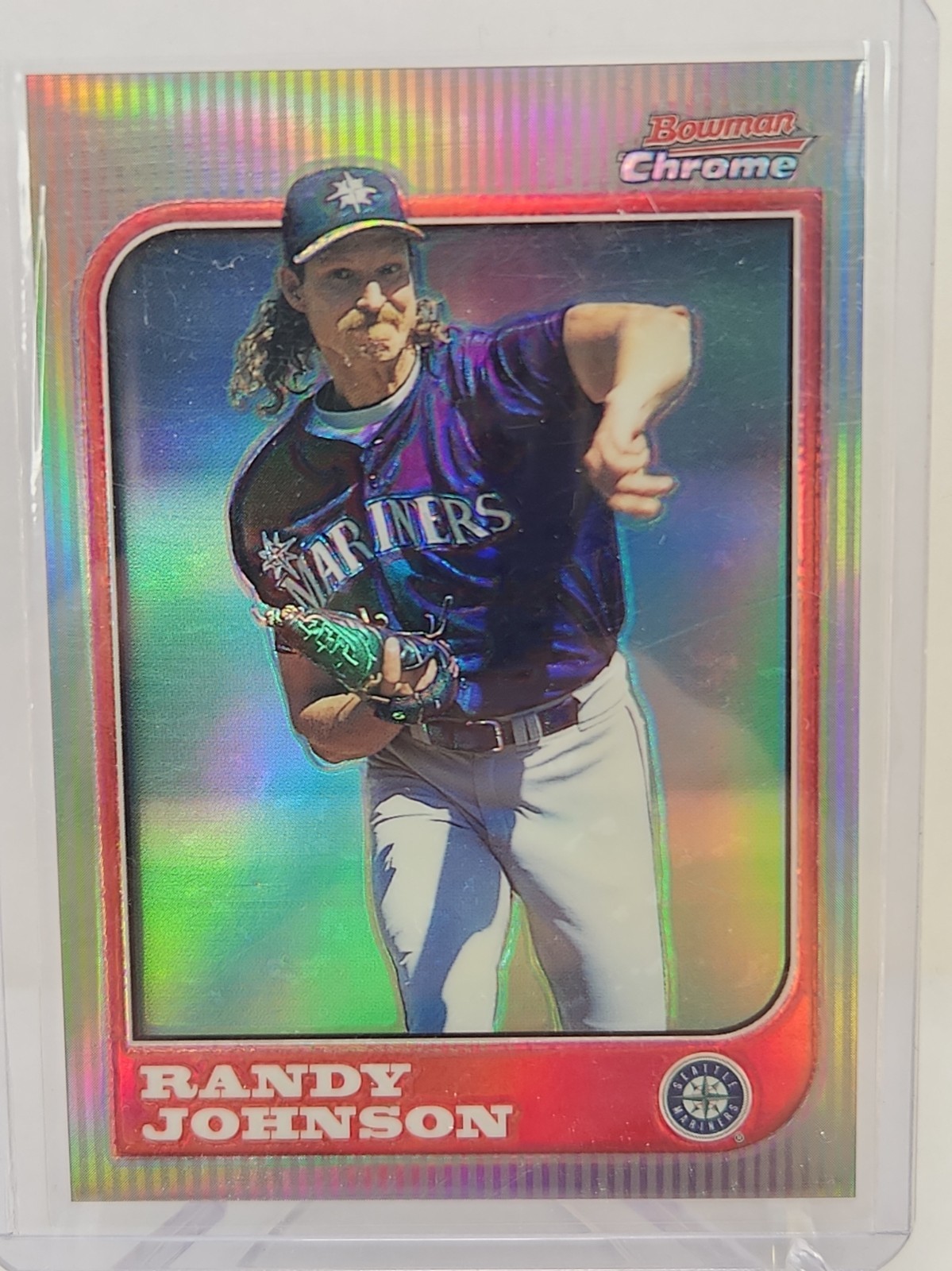 1997 Bowman Chrome Randy Johnson #55 Refractor Seattle Mariners HOF