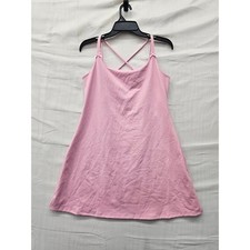 Wild Fable Womens Cross Back Mini Dress Pink Polyester Blend Casual Size Large