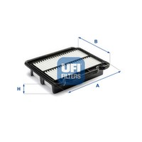 UFI Luftfilter Filtereinsatz FüR Chevrolet Aveo/Kalos SchräGheck 1.4 16V 1.2