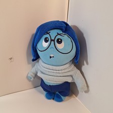 Disney Store Inside Out 2 Movie Plush Plushie Sadness Pixar Blue 11  