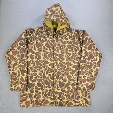 Vintage Ozark Trail Duck Camo Rain Coat Jacket Men's Size Small (Runs Big) 80s