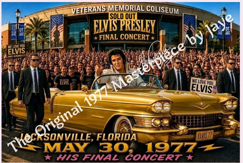 Elvis Final concert May 30, 1977, Veterans Memorial Coliseum Jacksonville, Fl