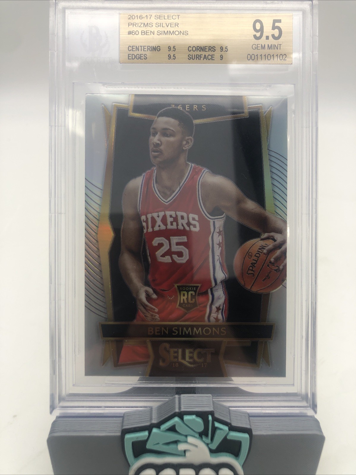 2016-17 Select Prizm Silver #60 Ben Simmons BGS 9.5 RC