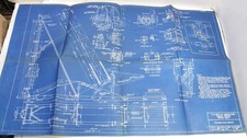 VINTAGE 1935 BLUEPRINT PILE DRIVER DIAGRAM DEPT OF AGRICULTURE FOREST SERVICE
