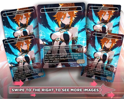Glyph Keeper - 5x Waifu Tokens Custom Cards