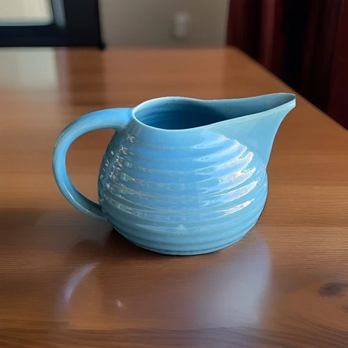 Bauer Pottery  LIGHT BLUE  Ringware Monterey Pitcher Drinkware Juice Water Jug~