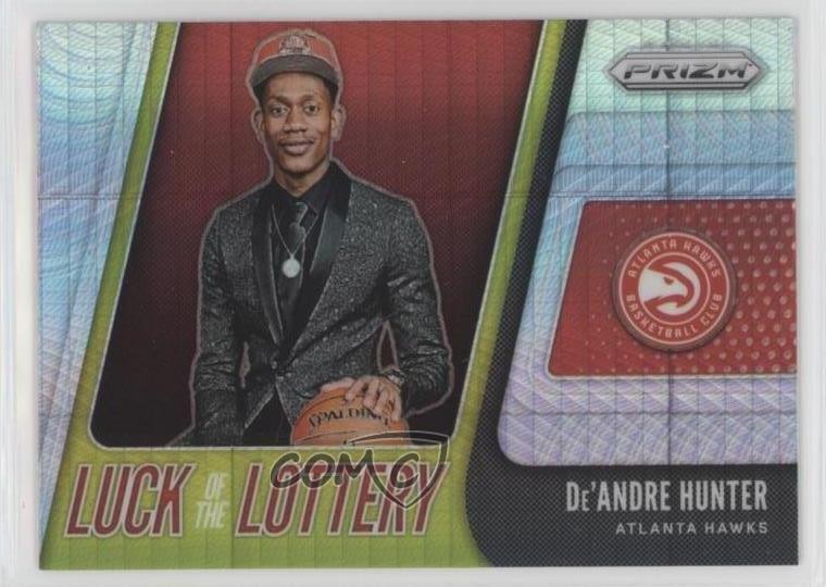 2019-20 Panini Prizm Luck of the Lottery Hyper De'Andre Hunter #4 Rookie RC xi6