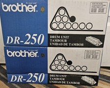 Lot of 2 OEM Brother DR-250 Black Drum Unit Genuine MFC 4800 DCP 1000 MFC 6800
