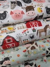 Little Foot Farm 100% Cotton Flannel, Brushed Cotton